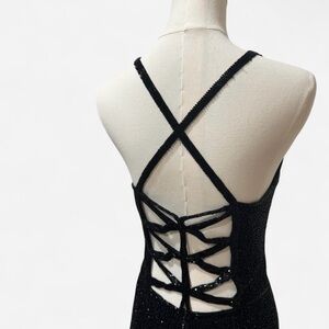 Vintage Cache Black Beaded Dress